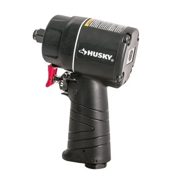 HUSKY H4435 1/2" Compact Impact Wrench Air Tool, Black